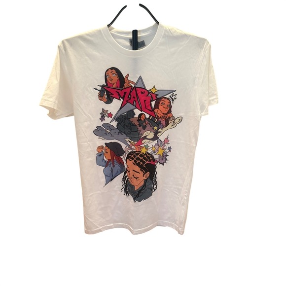 Next Level Apparel Other - Mari Graphic T-Shirt White Unisex Size Small Next Level Apparel Y2K Cartoon